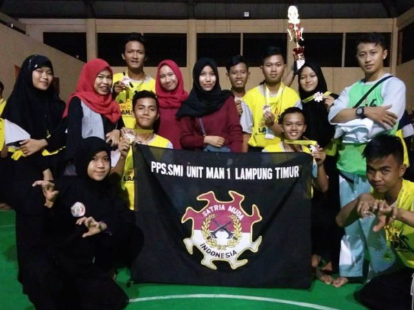 MAN 1 Lampung Timur Raih 4 Emas Kejurda Pencak Silat SMI Cup di PKOR Bandar Lampung
