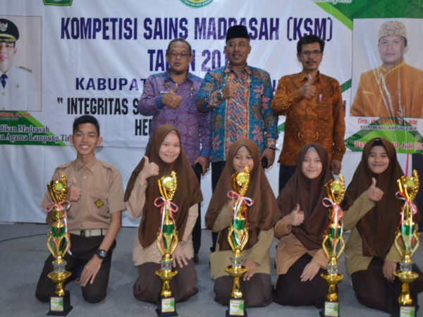 MAN 1 Lampung Timur Meraih 5 Juara Kompetisi Sains Madrasah (KSM) Tahun 2019 Se- Lampung Timur